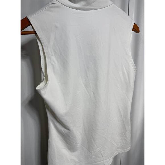 Sailor-Sailor Britt Sleeveless Tennis Top White Tennis Life Blue SZ S UPF 50+ NW - Picture 11 of 12